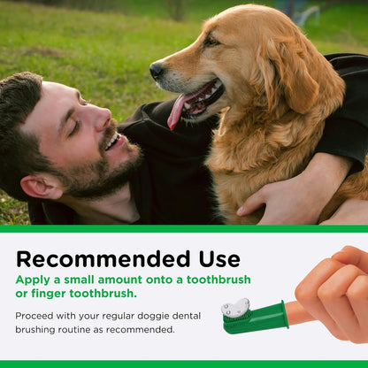Enzymatic Dog Toothpaste, Dog Dental, Chicken Flavor, 2.5Oz | Teeth Cleaning for Dogs, Dog Breath Freshener, Plaque Remover, Non Foaming, Made in USA, Oral Care, Tartar Control